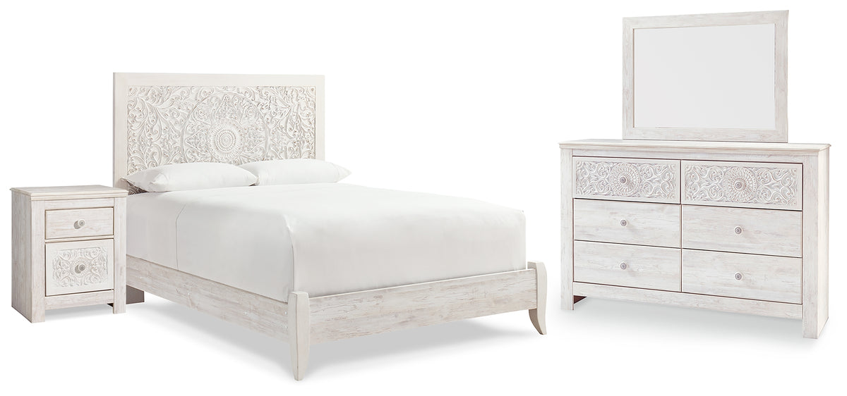 Furniture City Laplace - Ashley Furniture - Paxberry Queen Panel Bed, Dresser, Mirror and Nightstand - Queen Panel Bed, Dresser, Mirror and Nightstand - B181B16
