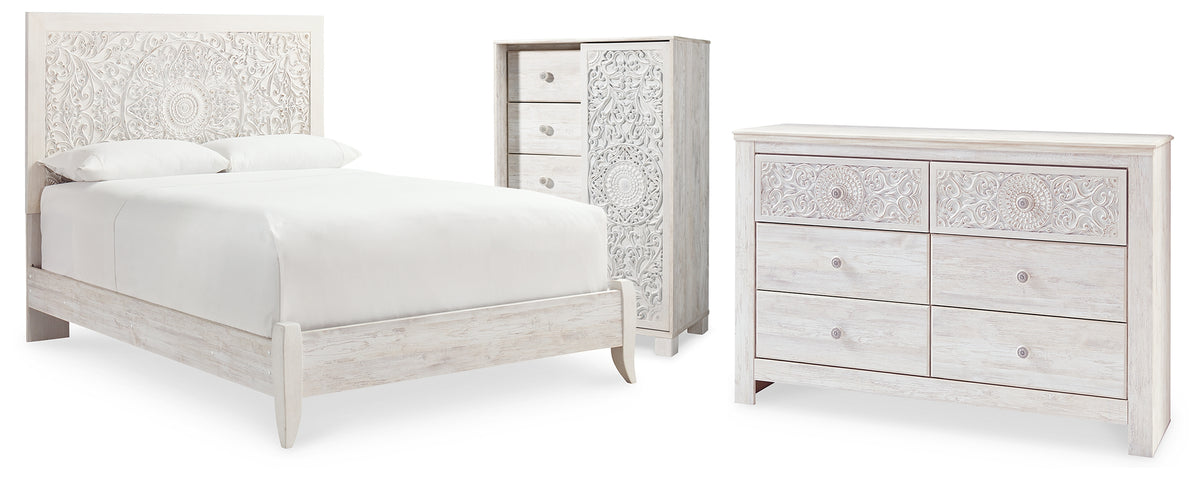 Furniture City Laplace - Ashley Furniture - Paxberry Queen Panel Bed, Dresser and Chest - Queen Panel Bed, Dresser and Chest - B181B34