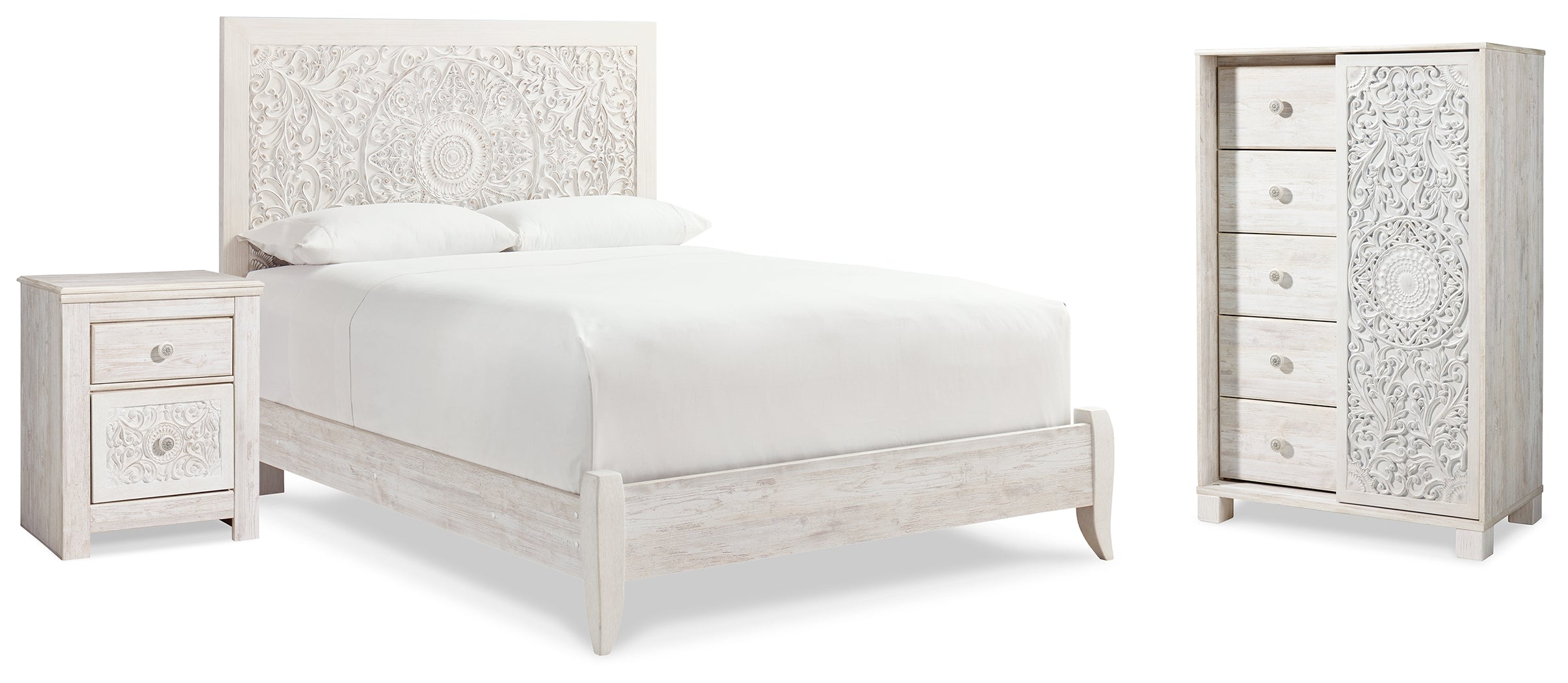 Furniture City Laplace - Ashley Furniture - Paxberry Queen Panel Bed, Chest and Nightstand - Queen Panel Bed, Chest and Nightstand - B181B28
