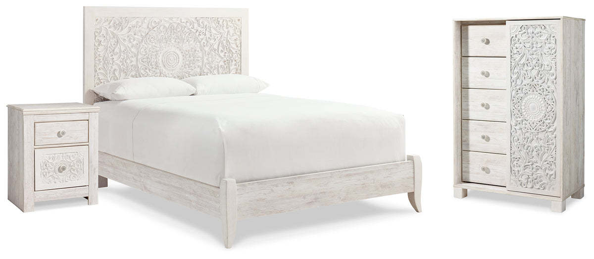 Furniture City Laplace - Ashley Furniture - Paxberry Queen Panel Bed, Chest and Nightstand - Queen Panel Bed, Chest and Nightstand - B181B28