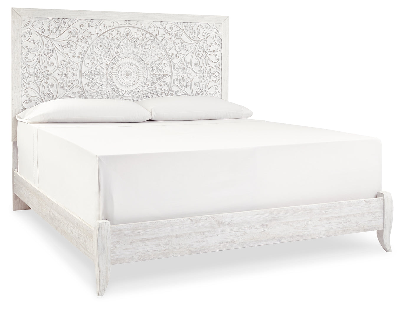 Furniture City Laplace - Ashley Furniture - Paxberry Bedroom - King Panel Bed / Whitewash - B181B10