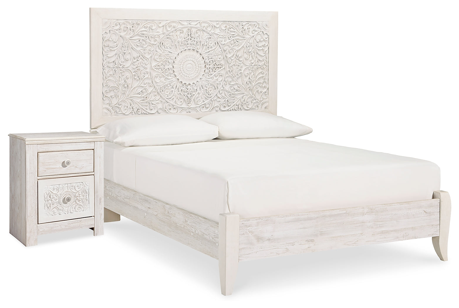 Furniture City Laplace - Ashley Furniture - Paxberry Full Panel Bed and Nightstand - Full Panel Bed and Nightstand - B181B20