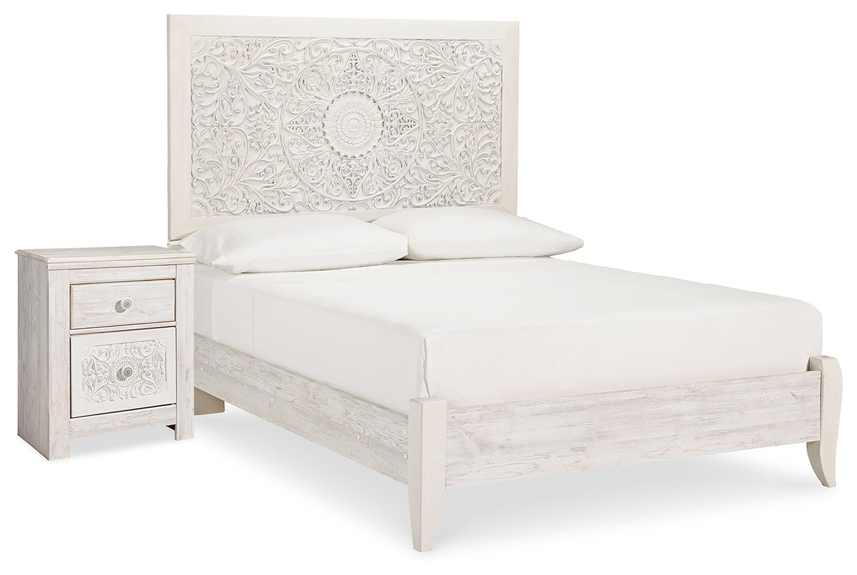 Furniture City Laplace - Ashley Furniture - Paxberry Full Panel Bed and Nightstand - Full Panel Bed and Nightstand - B181B20