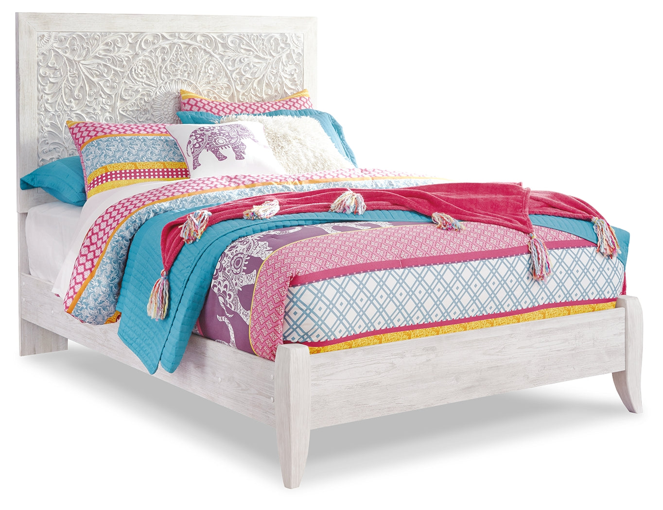 Furniture City Laplace - Ashley Furniture - Paxberry Bedroom - Full Panel Bed / Whitewash - B181B2