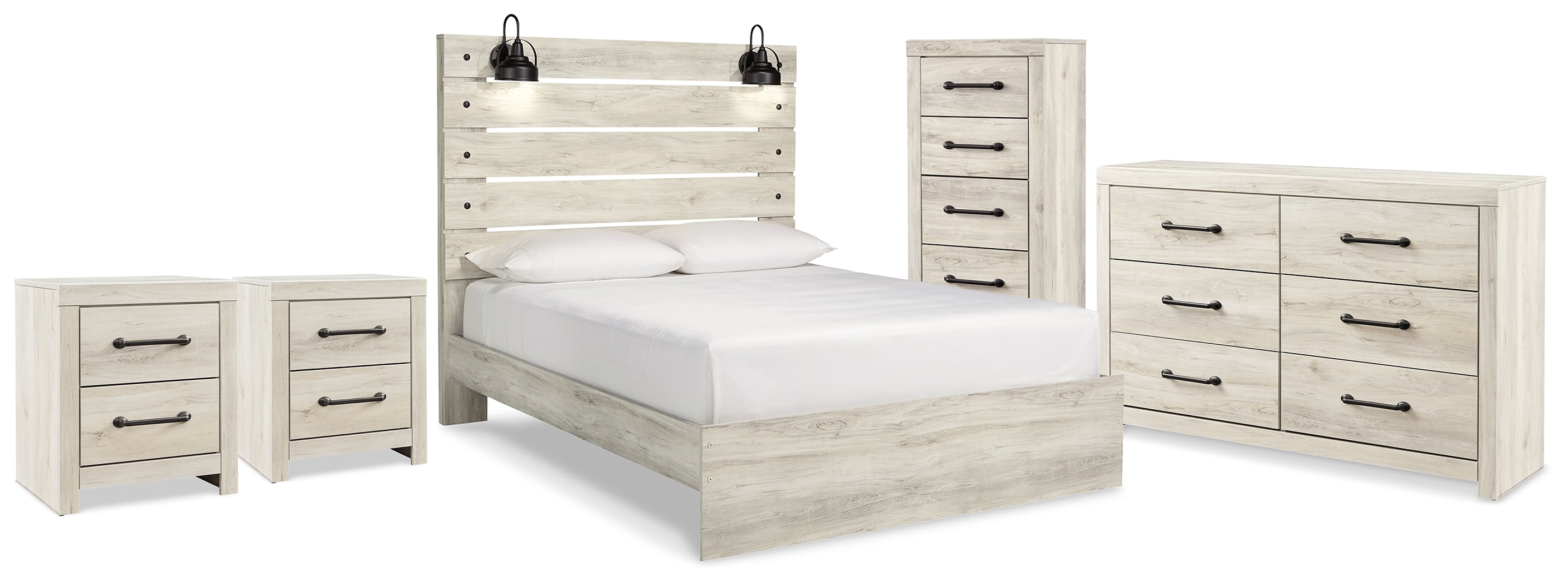 Furniture City Laplace - Ashley Furniture - Cambeck Queen Panel Storage Bed, Dresser, Chest and 2 Nightstands - Queen Panel Storage Bed, Dresser, Chest and 2 Nightstands - B192B120