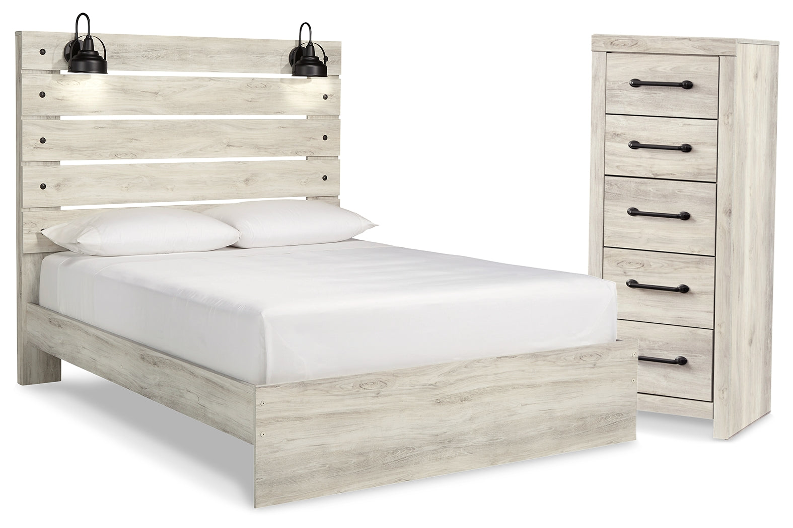 Furniture City Laplace - Ashley Furniture - Cambeck Queen Panel Bed and Chest - Queen Panel Bed and Chest - B192B121