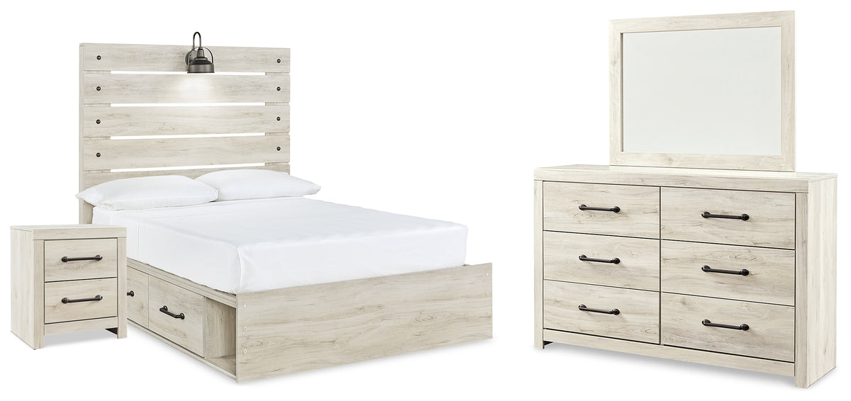 Furniture City Laplace - Ashley Furniture - Cambeck Full Panel Bed with Storage, Dresser, Mirror and Nightstand - Full Panel Bed with Storage, Dresser, Mirror and Nightstand - B192B116