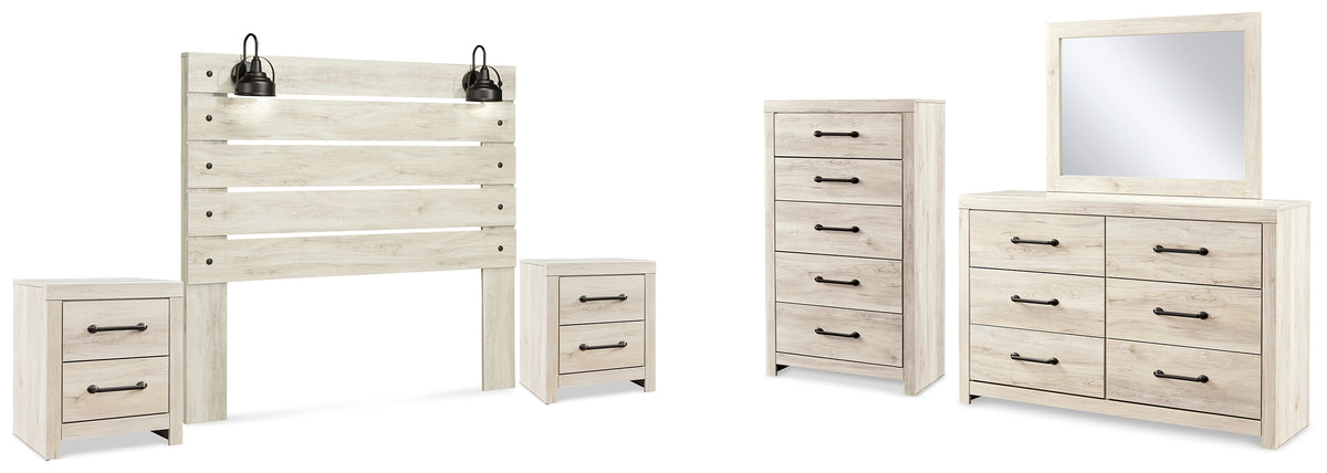Furniture City Laplace - Ashley Furniture - Cambeck Queen Panel Headboard, Dresser, Mirror, Chest and 2 Nightstands - Queen Panel Headboard, Dresser, Mirror, Chest and 2 Nightstands - B192B82