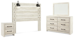 Furniture City Laplace - Ashley Furniture - Cambeck Queen Panel Headboard, Dresser, Mirror, and Nightstand - Queen Panel Headboard, Dresser, Mirror, and Nightstand / Whitewash - B192B57