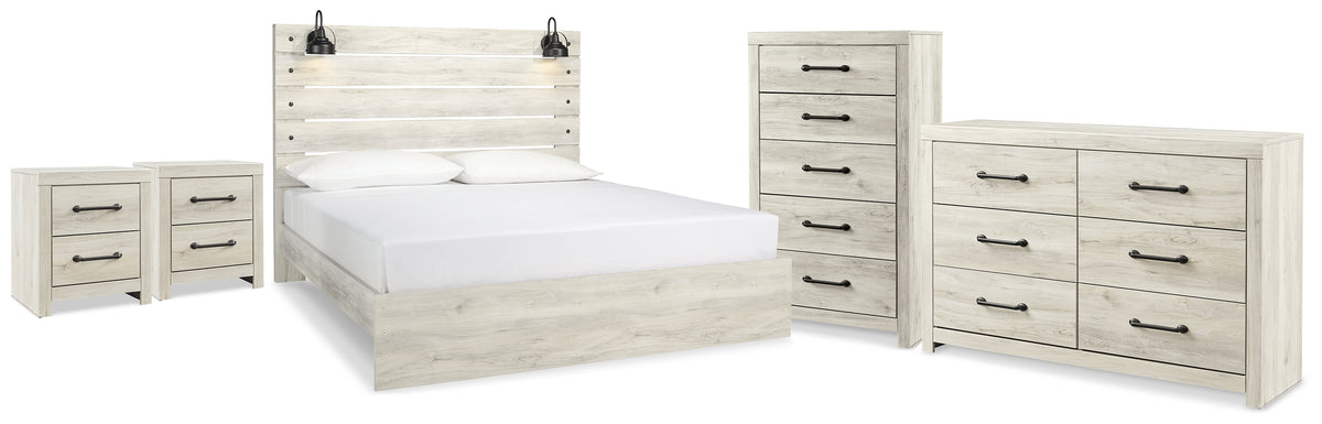 Furniture City Laplace - Ashley Furniture - Cambeck King Panel Bed, Dresser, Chest and 2 Nightstands - King Panel Bed, Dresser, Chest and 2 Nightstands - B192B112