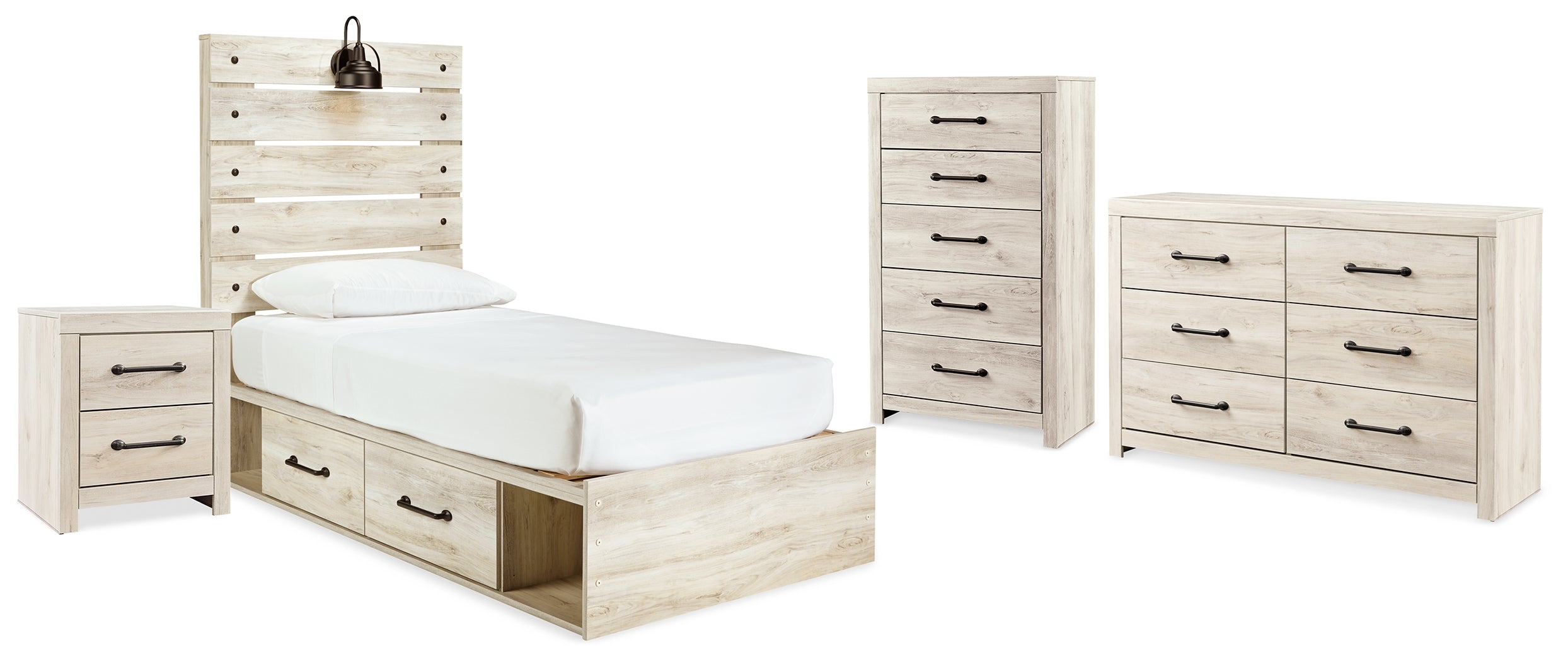 Furniture City Laplace - Ashley Furniture - Cambeck Twin Panel Bed, Dresser, Chest and Nightstand - Twin Panel Bed, Dresser, Chest and Nightstand - B192B84