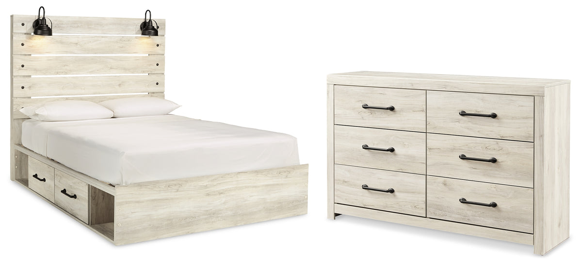 Furniture City Laplace - Ashley Furniture - Cambeck Queen Panel Bed with Storage and Dresser - Queen Panel Bed with Storage and Dresser - B192B12