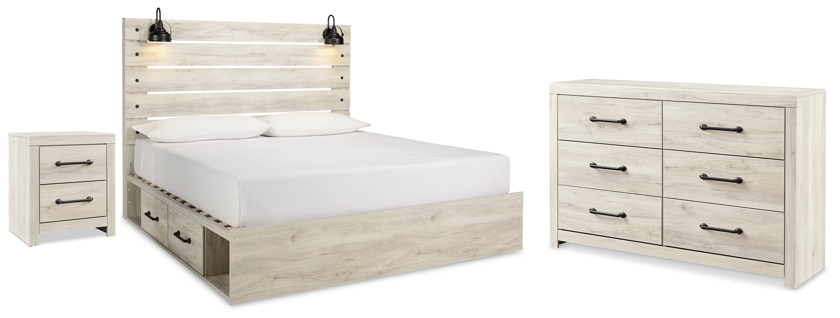 Furniture City Laplace - Ashley Furniture - Cambeck King Panel Storage Bed. Dresser and Nightstand - King Panel Storage Bed. Dresser and Nightstand - B192B125
