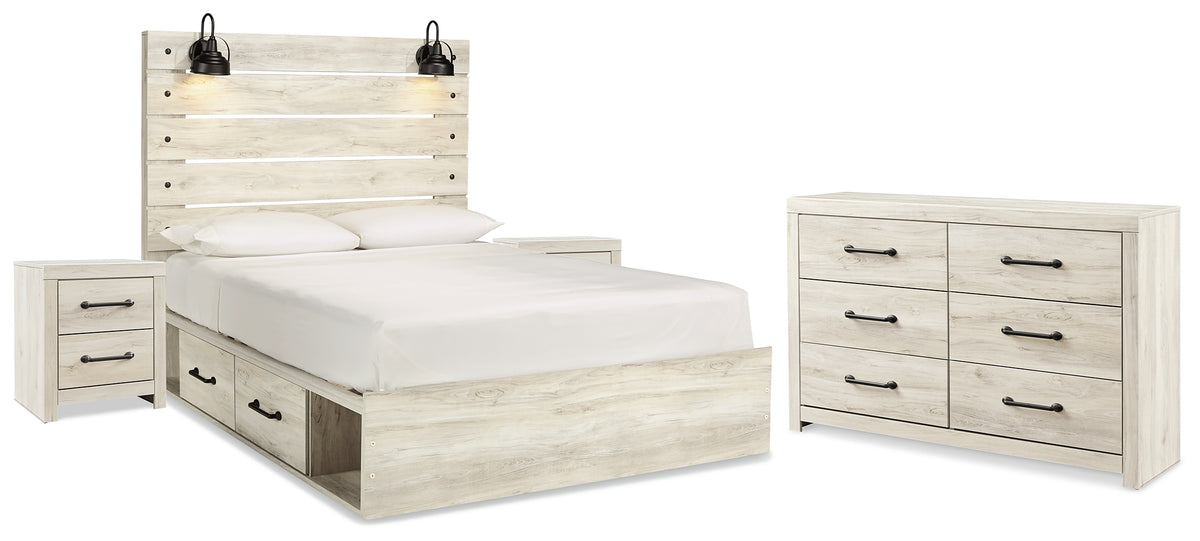 Furniture City Laplace - Ashley Furniture - Cambeck Queen Panel Bed with Storage, Dresser and 2 Nightstands - Queen Panel Bed with Storage, Dresser and 2 Nightstands - B192B99