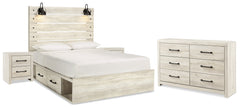 Furniture City Laplace - Ashley Furniture - Cambeck Queen Panel Bed with Storage, Dresser and 2 Nightstands - Queen Panel Bed with Storage, Dresser and 2 Nightstands - B192B99