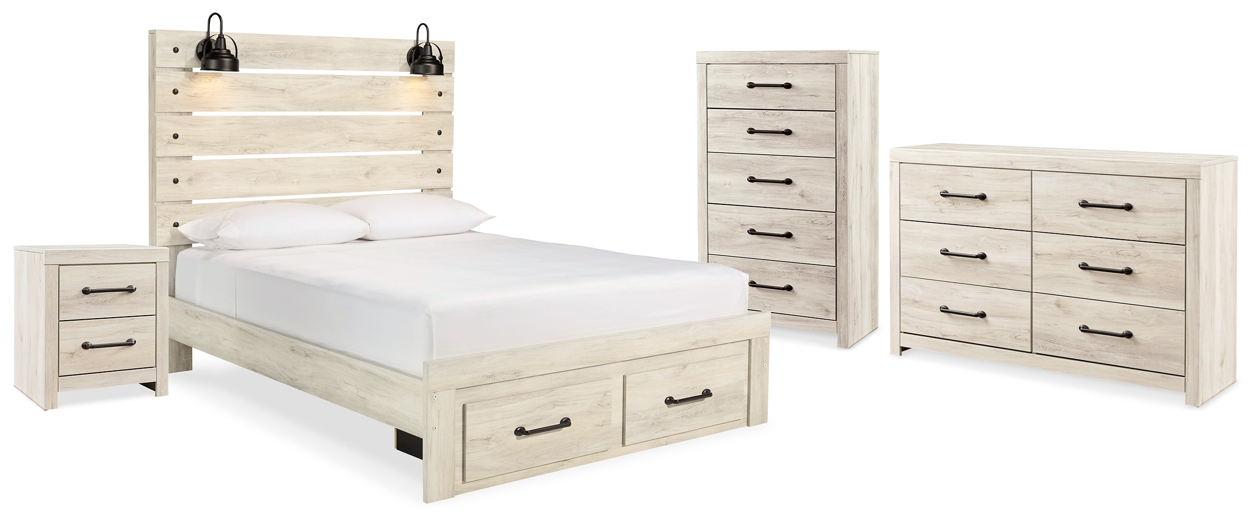 Furniture City Laplace - Ashley Furniture - Cambeck Queen Storage Bed, Dresser, Chest and Nightstand - Queen Storage Bed, Dresser, Chest and Nightstand - B192B96