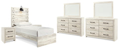 Furniture City Laplace - Ashley Furniture - Cambeck Twin Panel Bed, 2 Dressers, 2 Mirrors and 2 Nightstands - Twin Panel Bed, 2 Dressers, 2 Mirrors and 2 Nightstands - B192B88