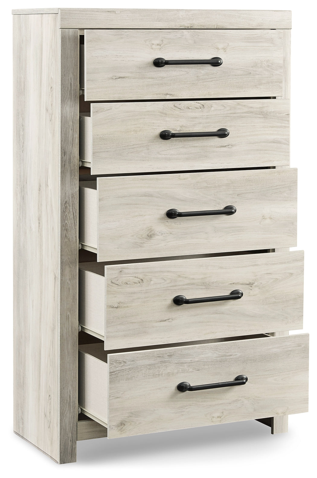 Furniture City Laplace - Ashley Furniture - Cambeck Bedroom - Five Drawer Chest / Whitewash - B192-46
