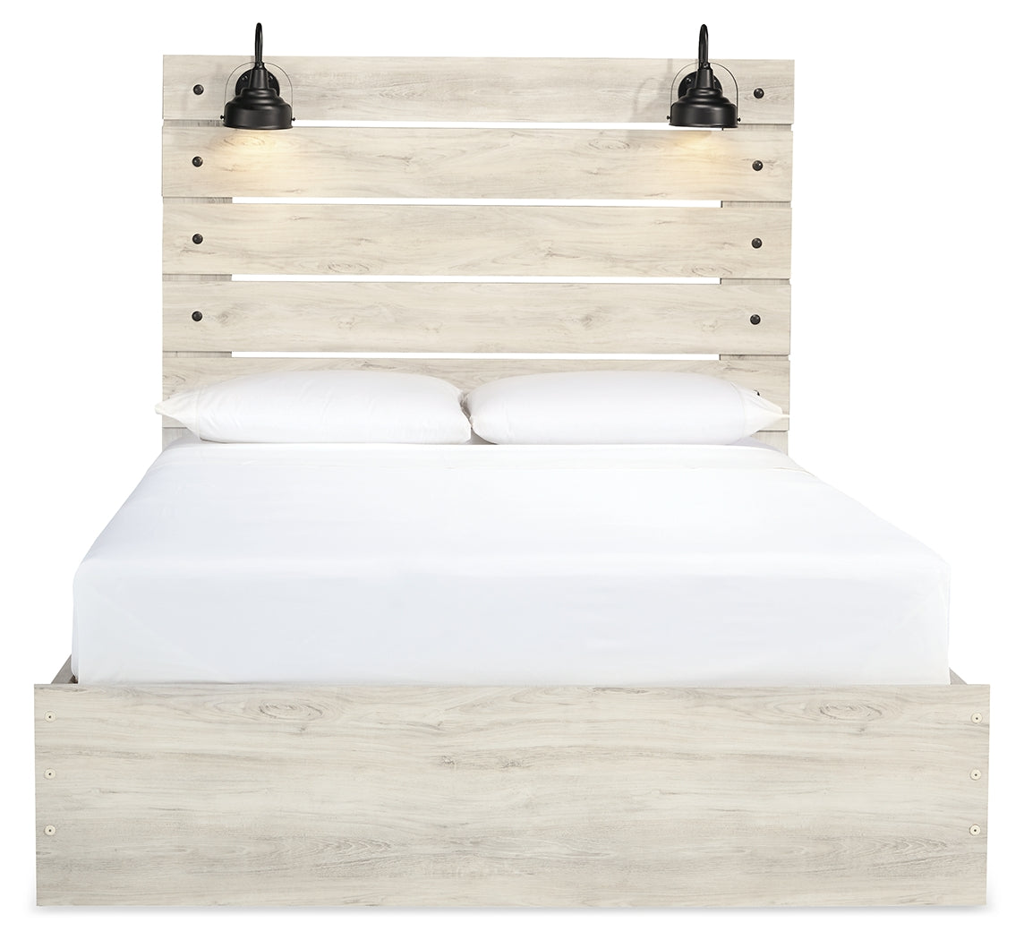 Furniture City Laplace - Ashley Furniture - Cambeck Bedroom - Queen Panel Bed with 2 Storage Drawers / Whitewash - B192B17