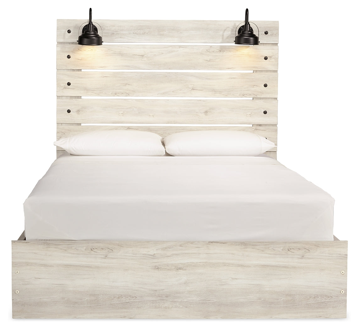 Furniture City Laplace - Ashley Furniture - Cambeck Bedroom - Queen Panel Bed with 4 Storage Drawers / Whitewash - B192B24