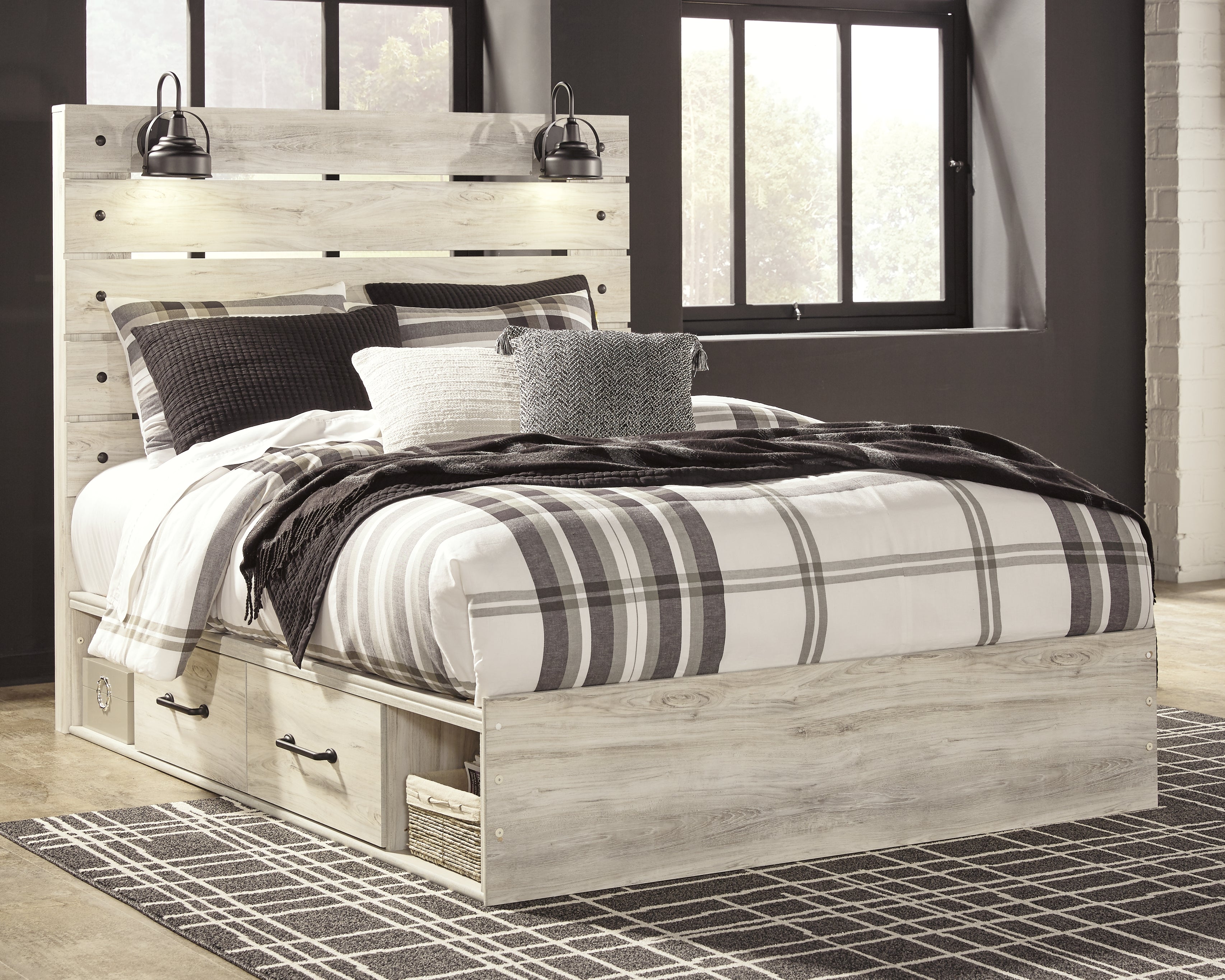 Furniture City Laplace - Ashley Furniture - Cambeck Bedroom - Queen Panel Bed with 4 Storage Drawers - B192B24