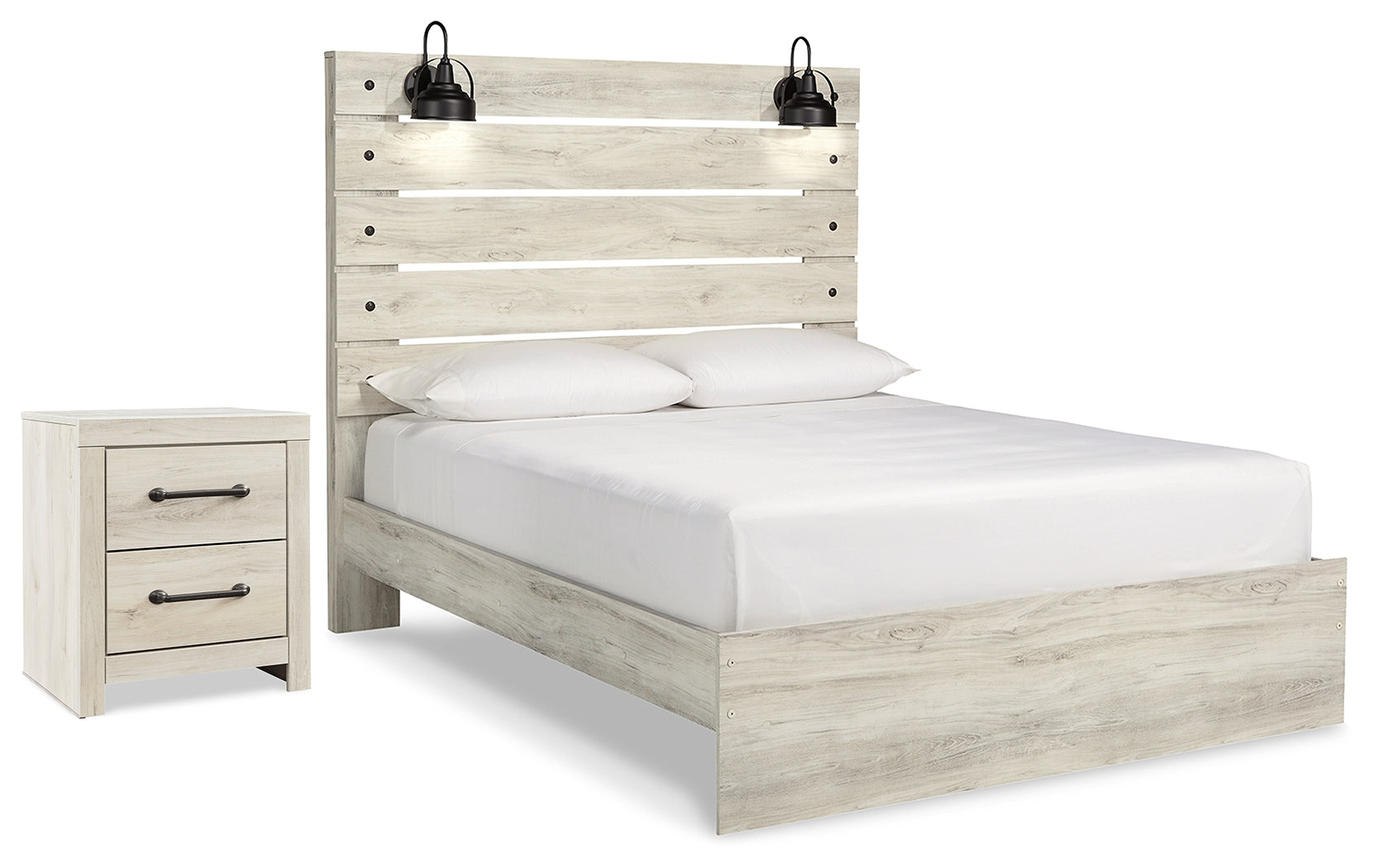 Furniture City Laplace - Ashley Furniture - Cambeck Queen Panel Bed and 2 Nightstands - Queen Panel Bed and 2 Nightstands - B192B119