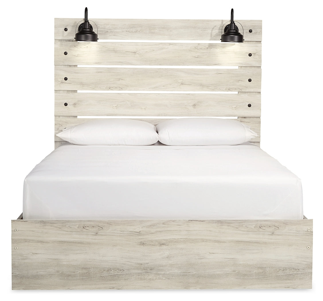Furniture City Laplace - Ashley Furniture - Cambeck Bedroom - Queen Panel Bed / Whitewash - B192B4