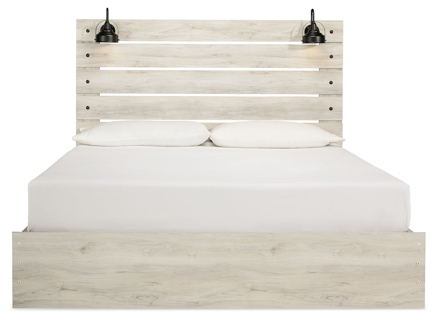 Furniture City Laplace - Ashley Furniture - Cambeck Bedroom - King Panel Bed with 4 Storage Drawers / Whitewash - B192B27