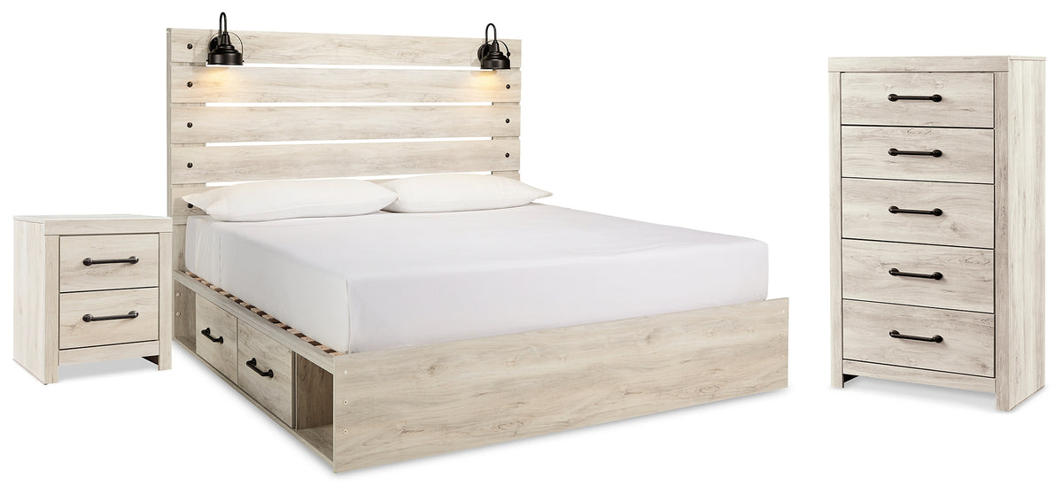 Furniture City Laplace - Ashley Furniture - Cambeck King Panel Bed with Storage, Chest and Nightstand - King Panel Bed with Storage, Chest and Nightstand - B192B101