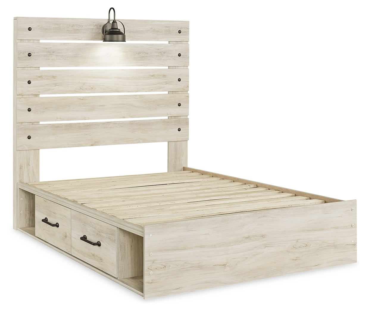 Furniture City Laplace - Ashley Furniture - Cambeck Bedroom - Full Panel Bed with 2 Storage Drawers / Whitewash - B192B16