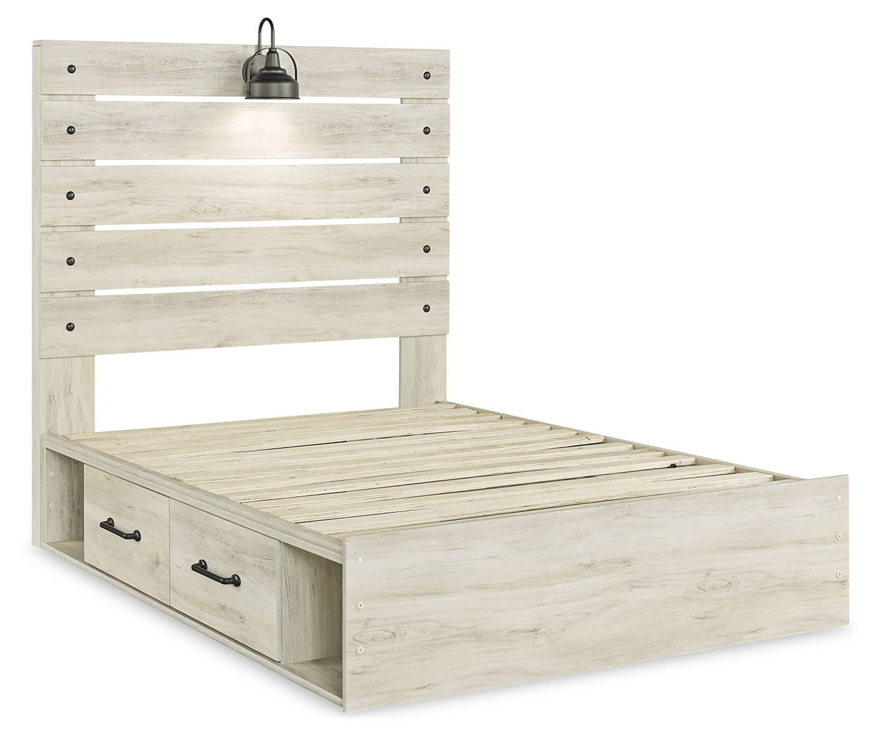 Furniture City Laplace - Ashley Furniture - Cambeck Bedroom - Full Panel Bed with 4 Storage Drawers / Whitewash - B192B34