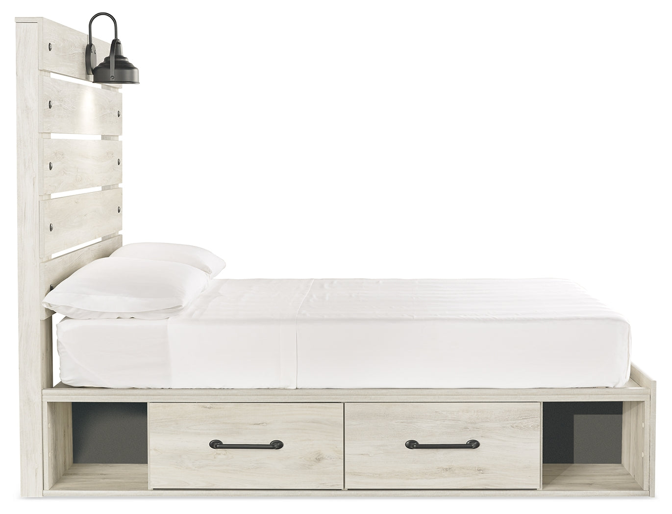 Furniture City Laplace - Ashley Furniture - Cambeck Bedroom - Full Panel Bed with 4 Storage Drawers / Whitewash - B192B34