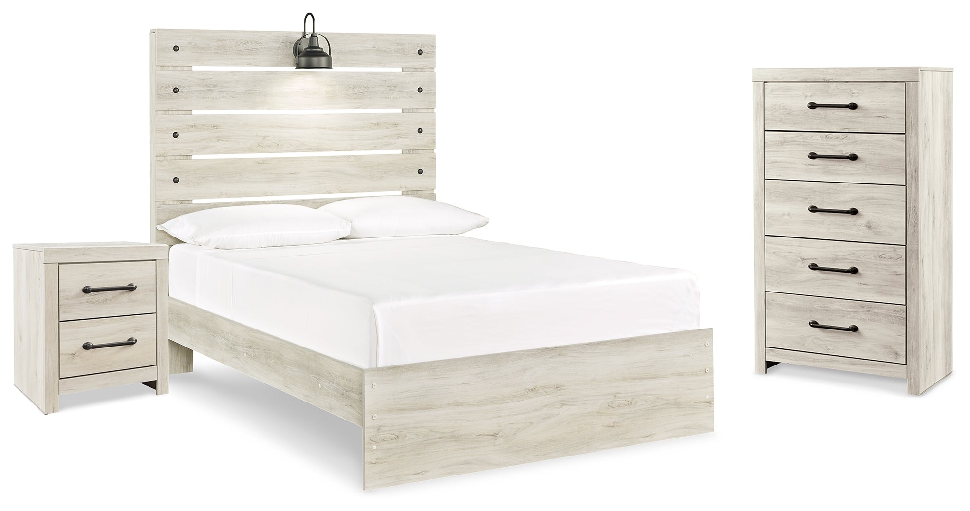 Furniture City Laplace - Ashley Furniture - Cambeck Full Panel Bed, Chest and Nightstand - Full Panel Bed, Chest and Nightstand - B192B98