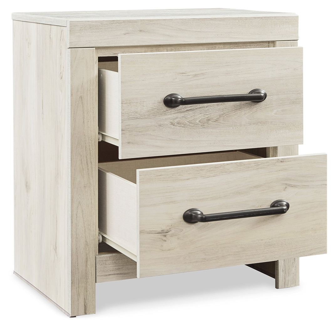 Furniture City Laplace - Ashley Furniture - Cambeck Bedroom - King Panel Bed with 2 Storage Drawers / Whitewash - B192B19
