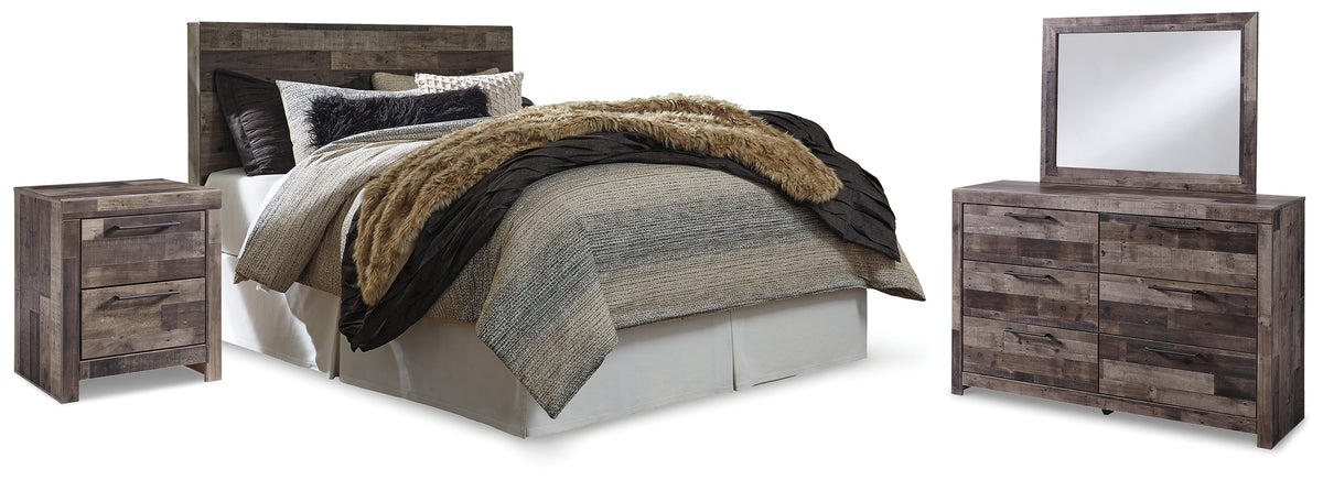 Furniture City Laplace - Ashley Furniture - Derekson Queen Panel Headboard, Dresser, Mirror and Nightstand - Queen Panel Headboard, Dresser, Mirror and Nightstand - B200B45