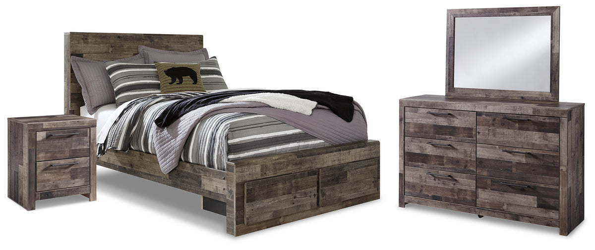 Furniture City Laplace - Ashley Furniture - Derekson Full Panel Storage Bed, Dresser, Mirror and Nightstand - Full Panel Storage Bed, Dresser, Mirror and Nightstand - B200B79