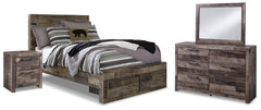 Furniture City Laplace - Ashley Furniture - Derekson Full Panel Storage Bed, Dresser, Mirror and Nightstand - Full Panel Storage Bed, Dresser, Mirror and Nightstand - B200B79
