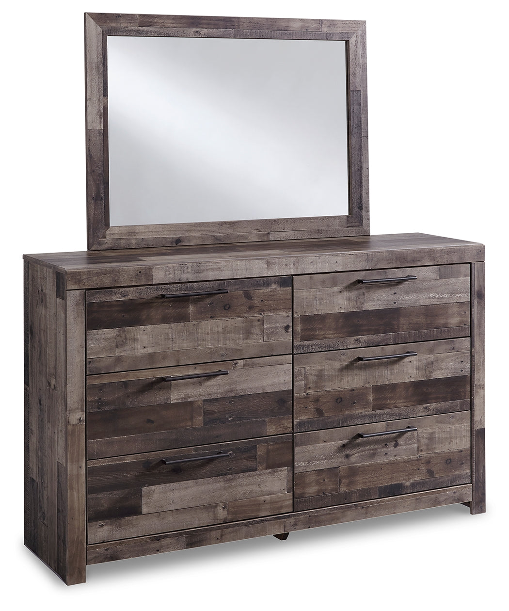 Furniture City Laplace - Ashley Furniture - Derekson Bedroom - Dresser and Mirror / Multi Gray - B200B1