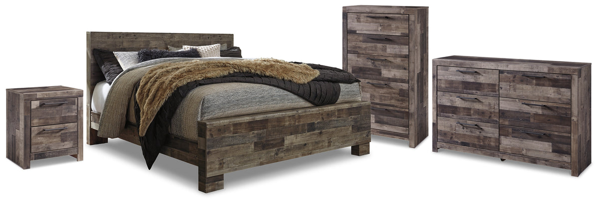 Furniture City Laplace - Ashley Furniture - Derekson Queen Panel Storage Bed, Dresser, Chest and Nightstand - Queen Panel Storage Bed, Dresser, Chest and Nightstand - B200B84