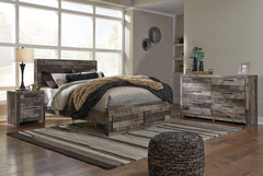 Furniture City Laplace - Ashley Furniture - Derekson Queen Panel Storage Bed, Dresser and Nightstand - Queen Panel Storage Bed, Dresser and Nightstand - B200B53