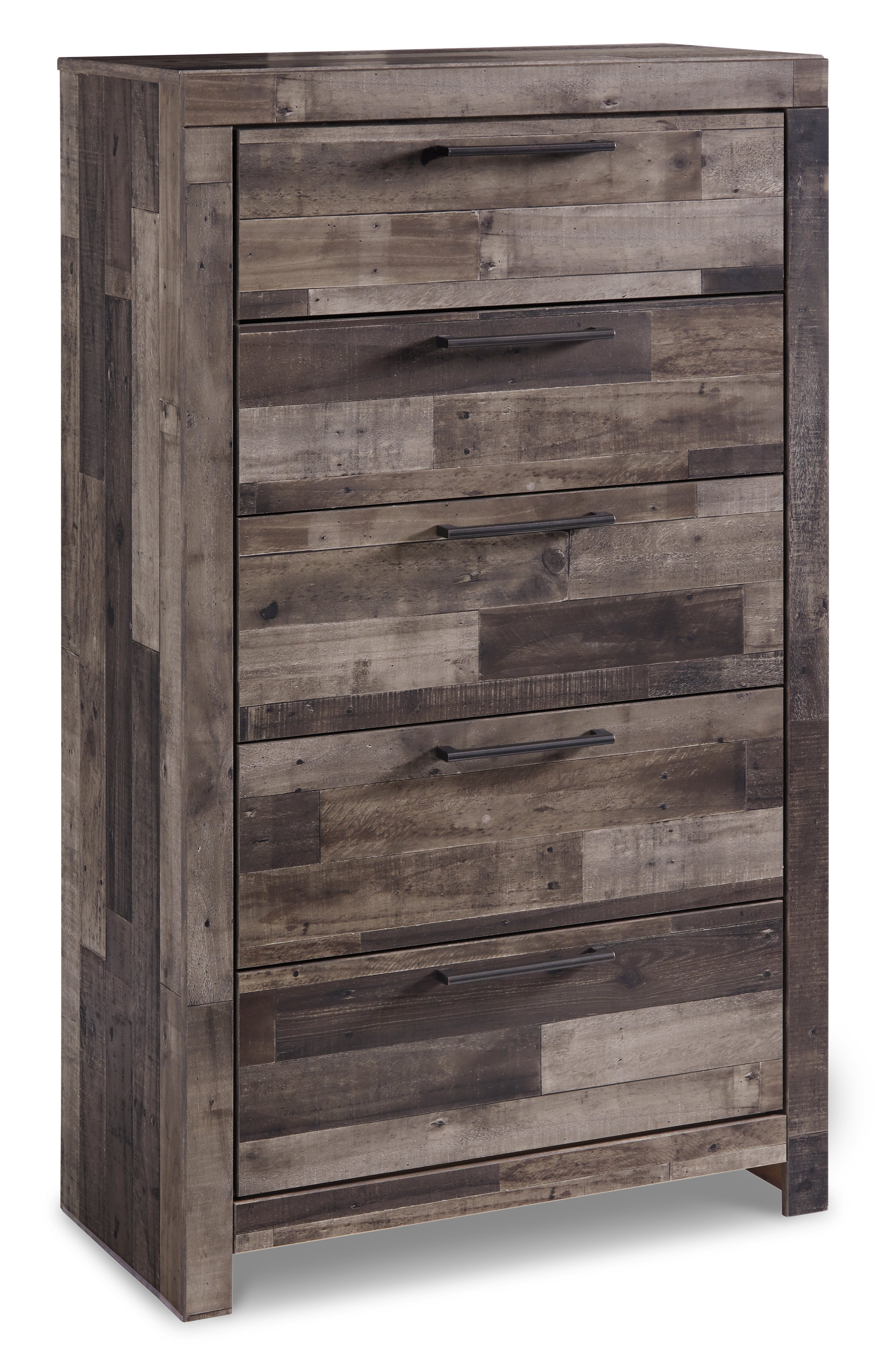 Furniture City Laplace - Ashley Furniture - Derekson Bedroom - Five Drawer Chest / Multi Gray - B200-46