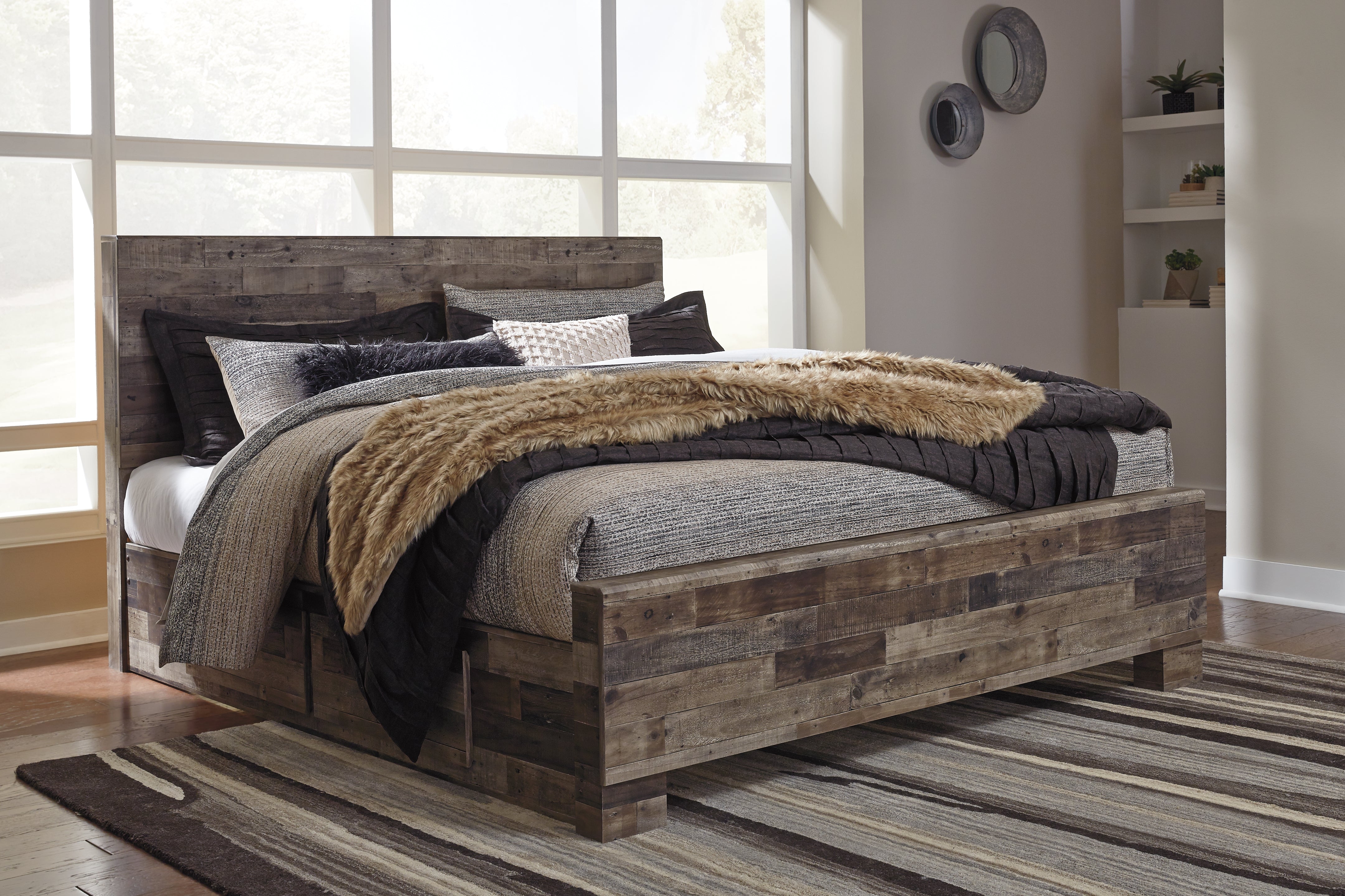 Furniture City Laplace - Ashley Furniture - Derekson Bedroom - Queen Panel Bed with 2 Side Storage - B200B43