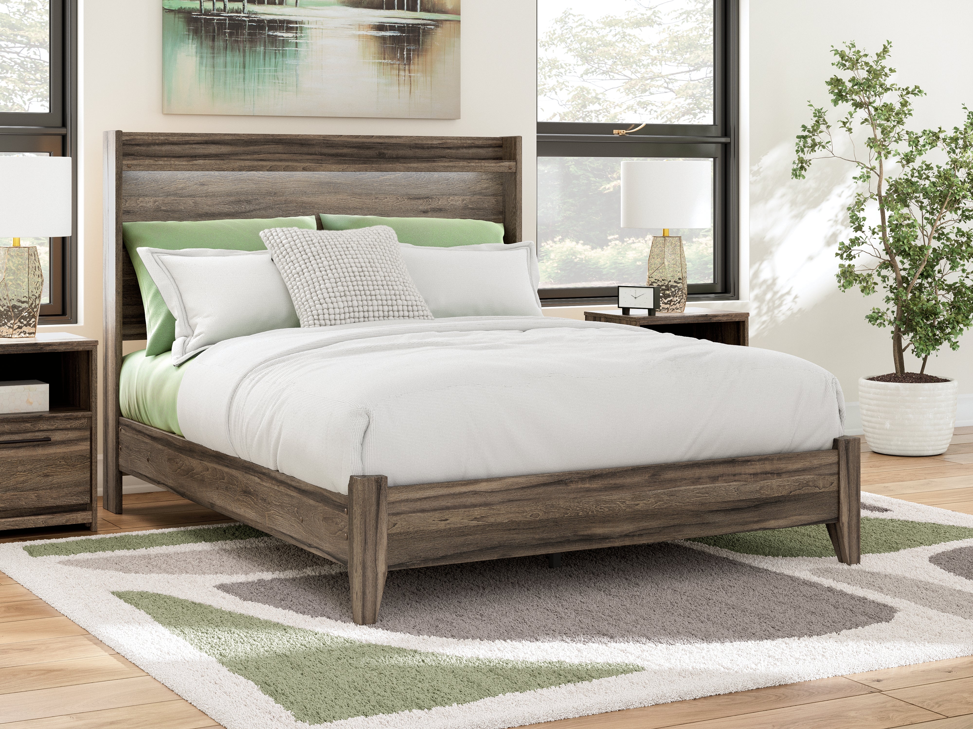 Furniture City Laplace - Ashley Furniture - Elbrim Bedroom - Queen Panel Bed - PCB2005B2