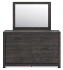 Hollivern Queen Panel Bed, Dresser, Mirror and Nightstand