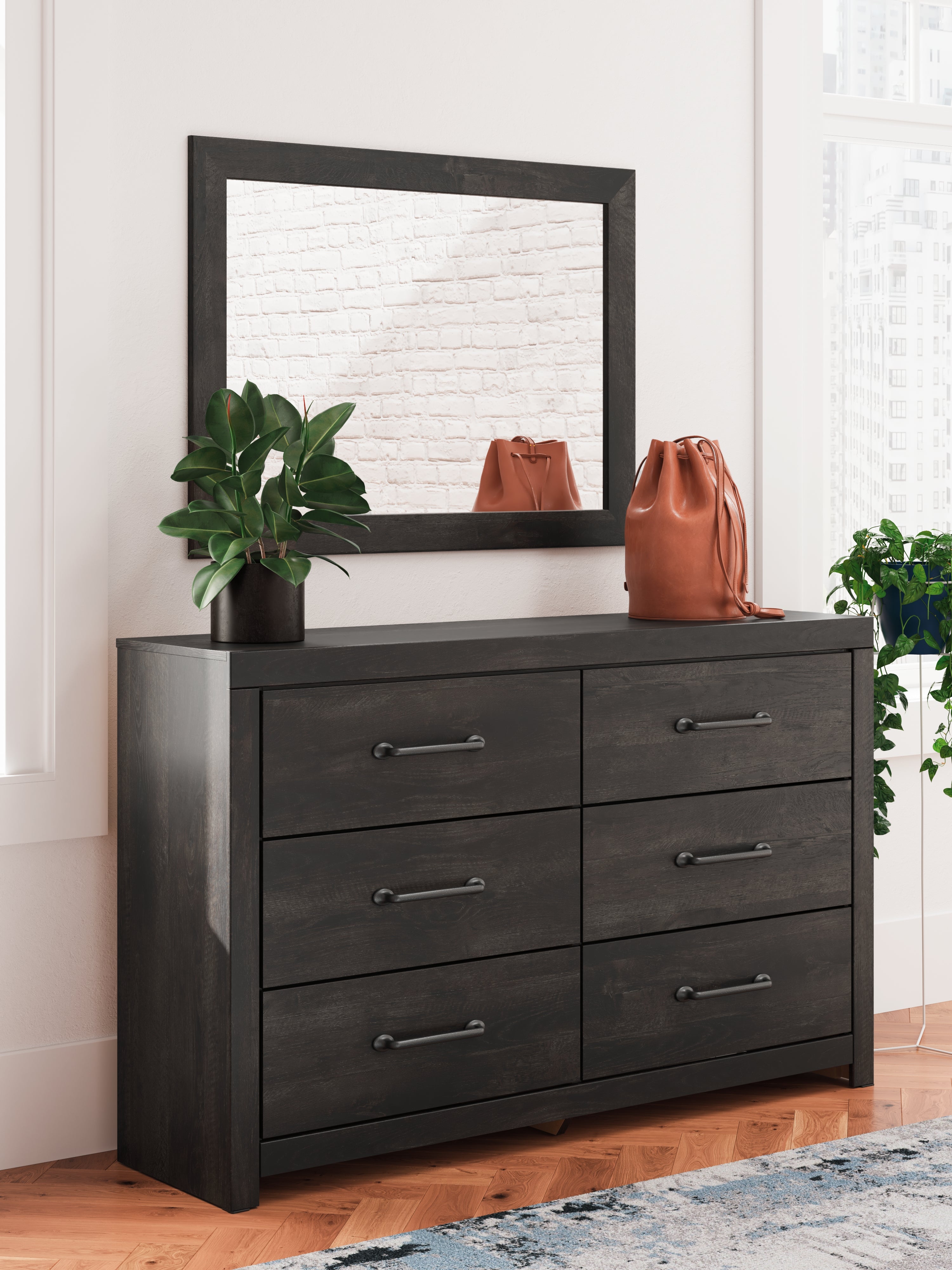 Furniture City Laplace - Ashley Furniture - Hollivern Bedroom - Dresser and Mirror - PCB2108B1