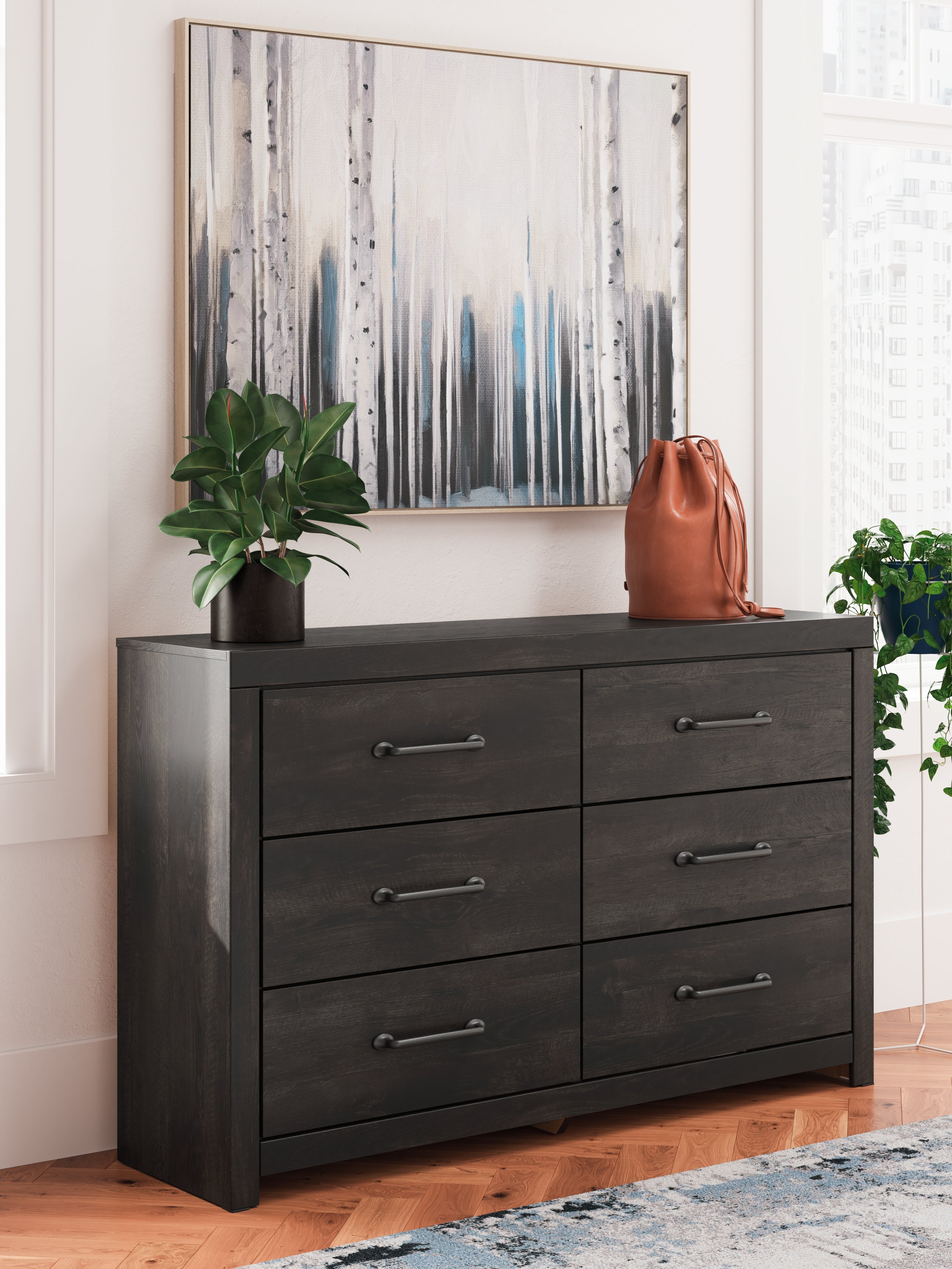Furniture City Laplace - Ashley Furniture - Hollivern Bedroom - Six Drawer Dresser - PCB2108-31