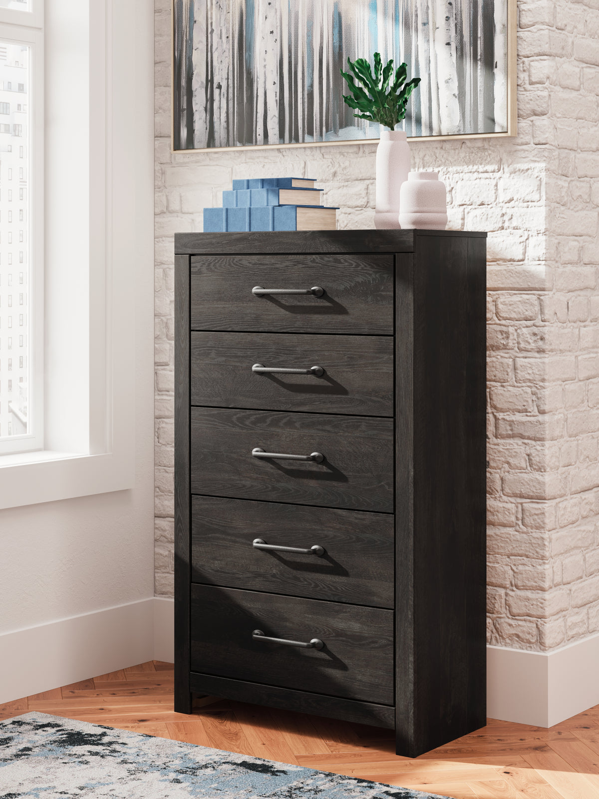 Furniture City Laplace - Ashley Furniture - Hollivern Chest of Drawers - Five Drawer Chest - PCB2108-46