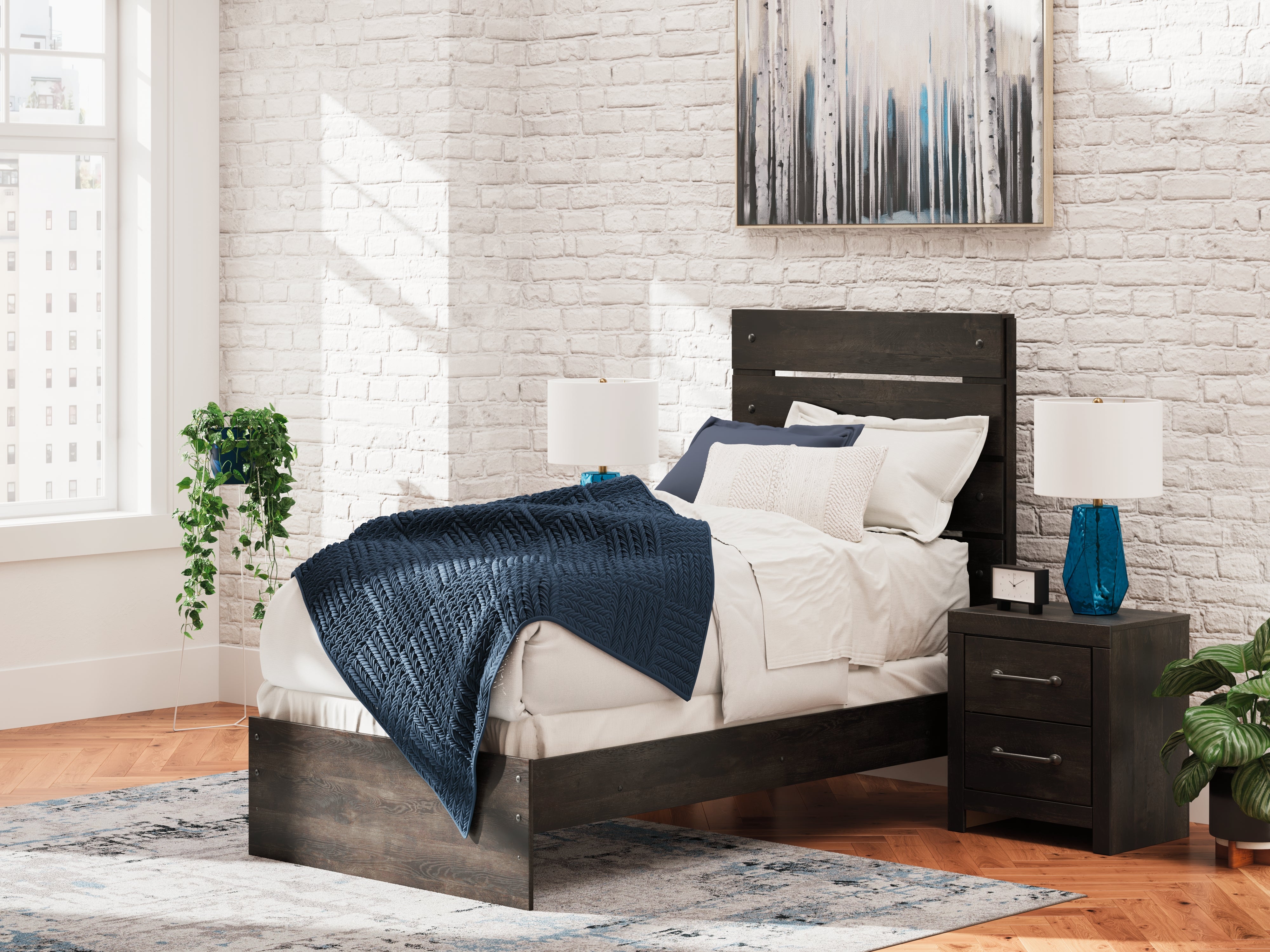 Furniture City Laplace - Ashley Furniture - Hollivern Bedroom - Twin Panel Bed - PCB2108B11