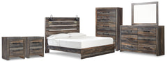 Furniture City Laplace - Ashley Furniture - Drystan King Panel Bed, Dresser, Mirror and 2 Nightstands - King Panel Bed, Dresser, Mirror and 2 Nightstands - B211B101