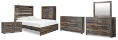Furniture City Laplace - Ashley Furniture - Drystan Queen Panel Bed, 2 Dressers, Mirror, Chest and 2 Nightstands - Queen Panel Bed, 2 Dressers, Mirror, Chest and 2 Nightstands - B211B104